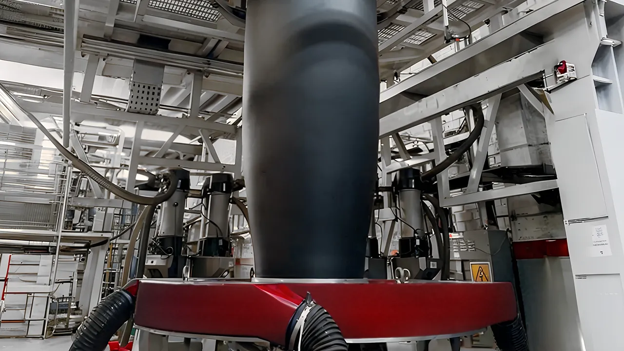 One of our raw polyethylene processing units