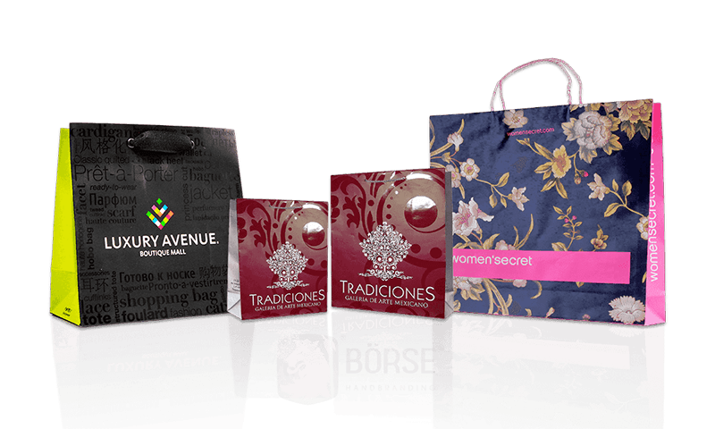 SPOT UV Varnish Custom Printed Paper Bags