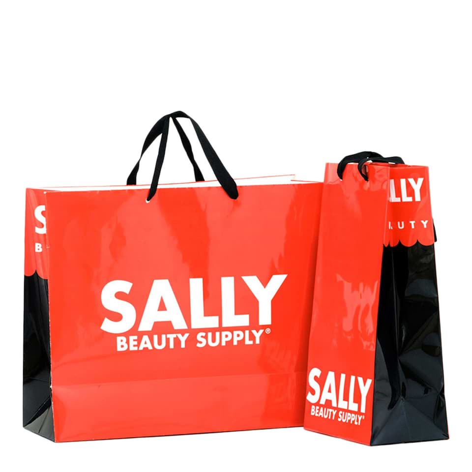 Sally boutiques retail store shopping bags