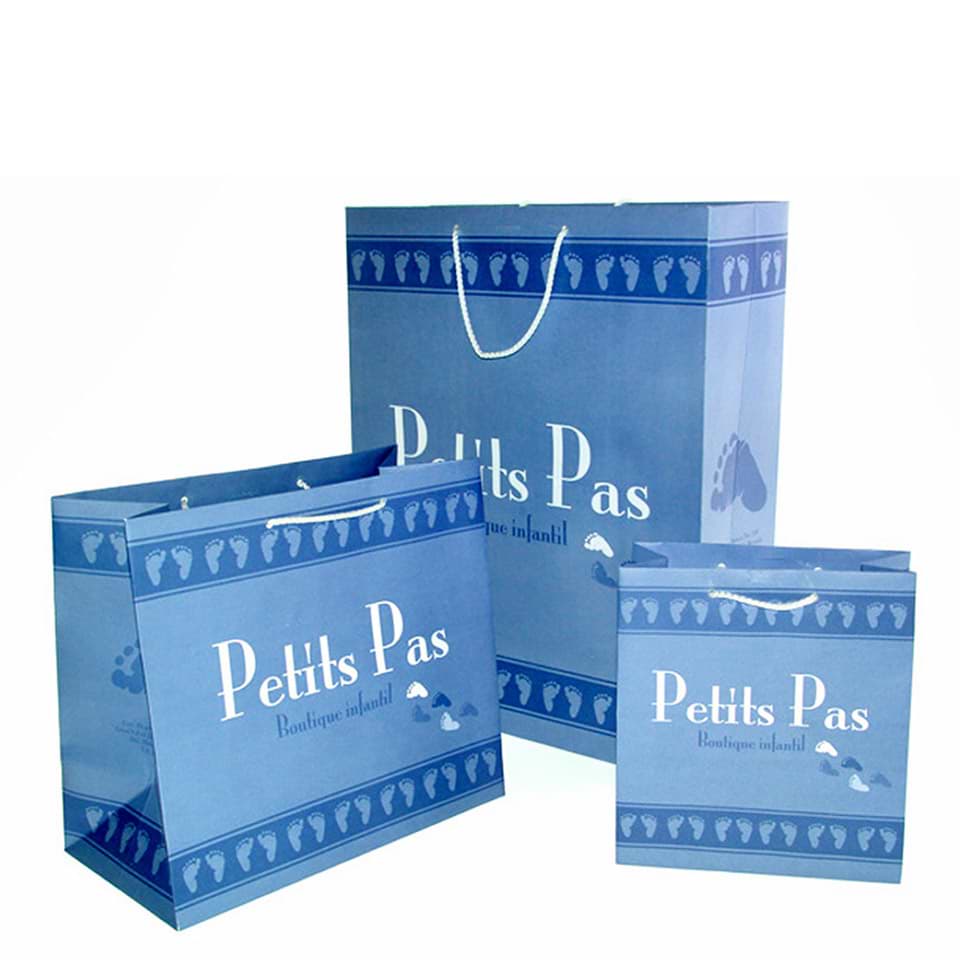 Petit Pas brand retail store shopping bags